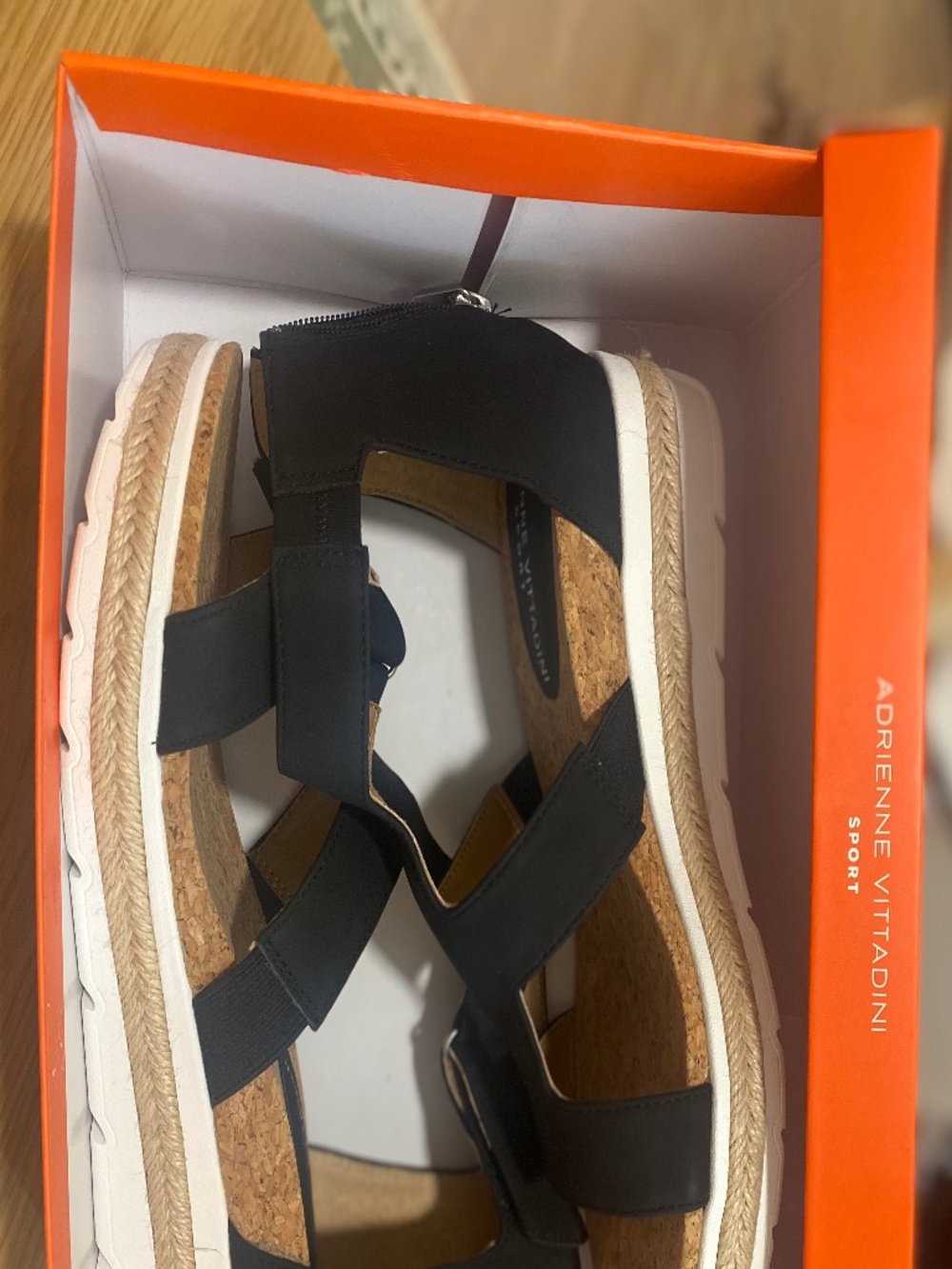 Adrienne Vittadini Sport Carlos Wedge Sandals 9M Buck